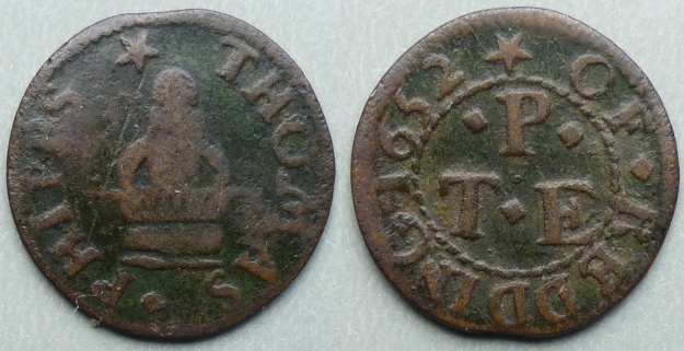 Reading, Thomas Phipps 1652 farthing Reading, Thomas Phipps 1652 farthing